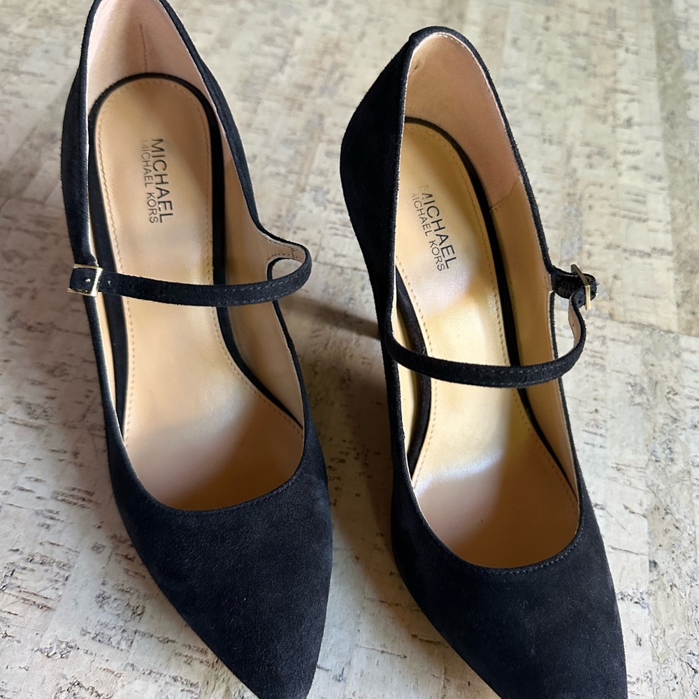 Michael Kors Black Suede Heels